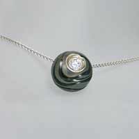 diamond in a pearl necklace