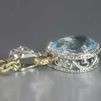 handmade topaz necklace